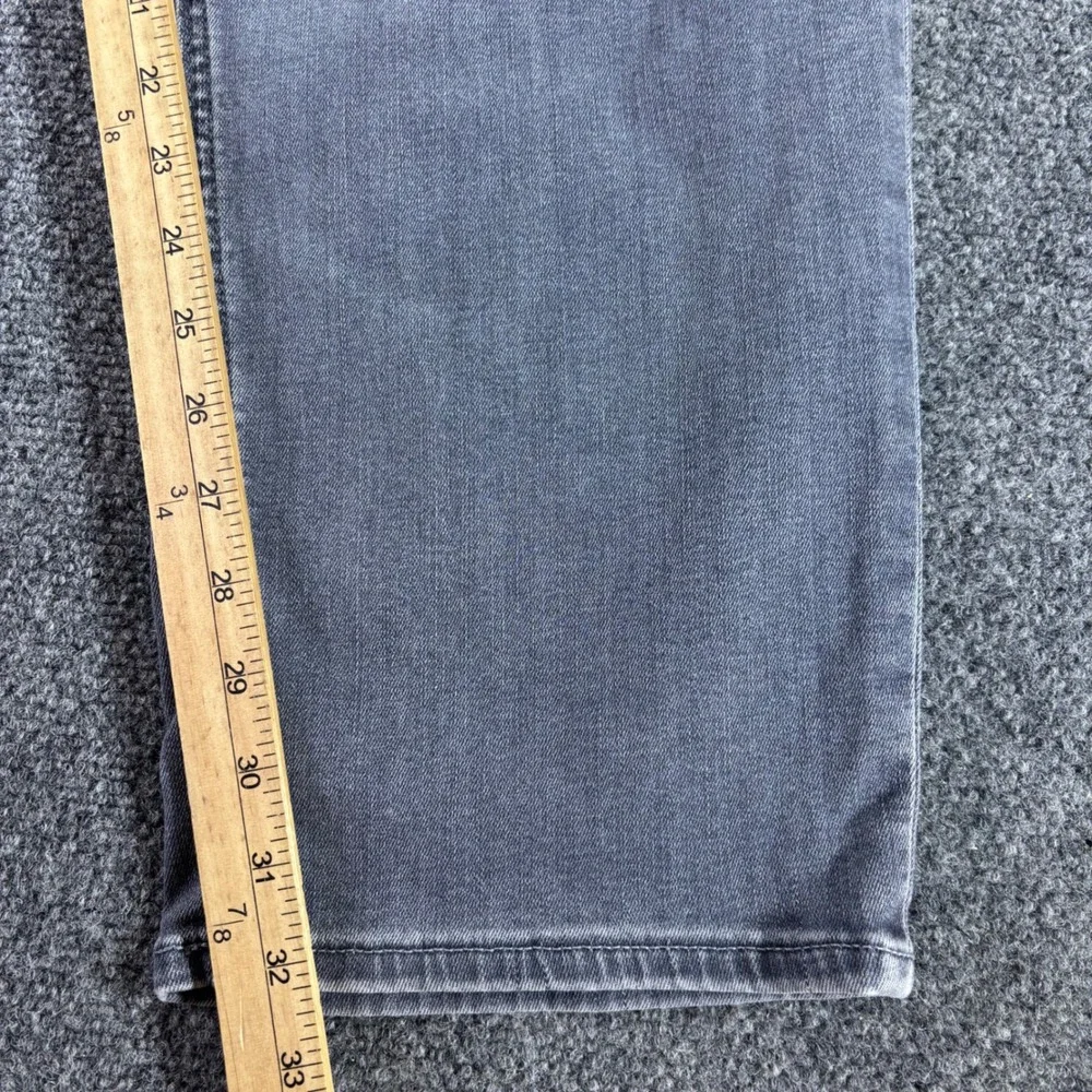 Banana Republic Traveler Jeans Mens 42x34 Grey Tapered‎ Fit Stretch Denim Casual